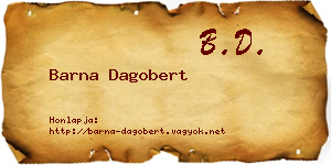 Barna Dagobert névjegykártya